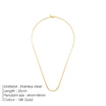 ELANDIS Stainless Steel Waterproof Platinum Charm 1.5MM Box Chain Necklace in White Golden Men's  Fine Gift Jewelry Dropshipping