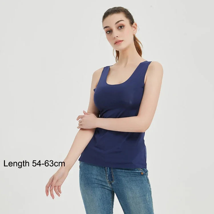 M-5XL Plus Size Full Slips Dresses For Women Summer Thin Seamless Ice Silk Petticoat Underskirt Sleeveless Underwear Dress Slips