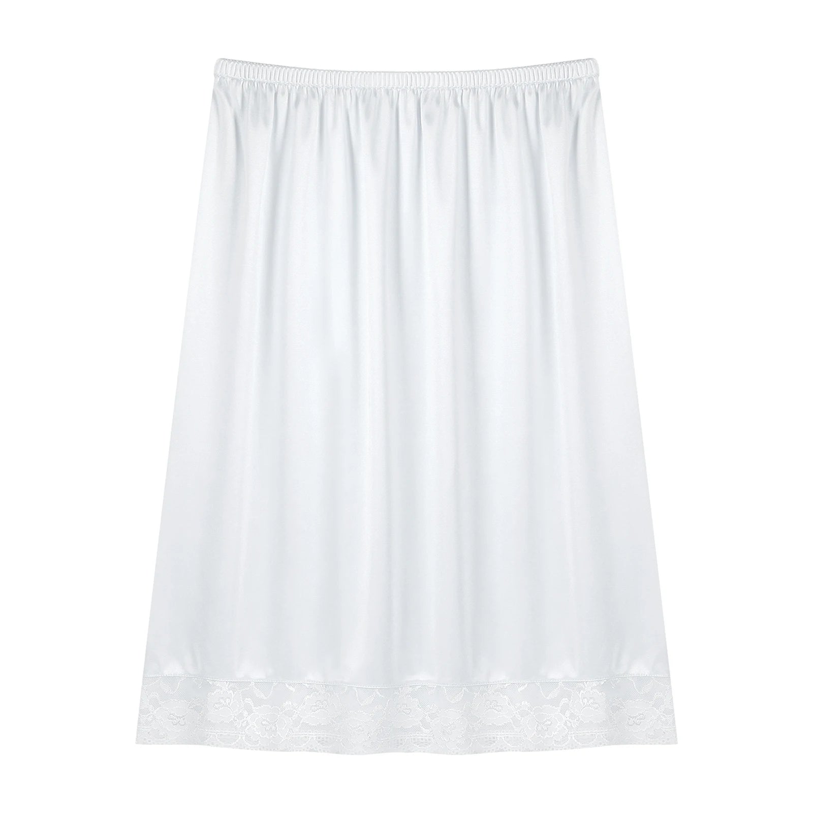 Women Girl Summer Underwear Accessories Long Lining Skirt Half Length Slips Underskirt Bottoms Petticoat Under Dress