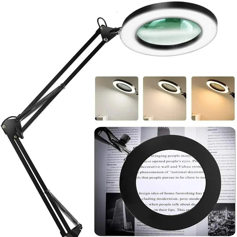 72LED Illuminated Magnifier 8X/10X USB