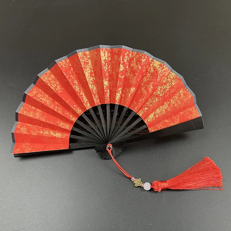 4-6 Inch Mini Folding Fan Portable DIY Painting Children'S Fan Ancient Style Held Dance Fans Party Wedding Summer Fan Accessorie