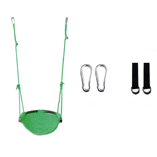 Portable Kid Garden Swing Chair Hanging Children Kindergarten Chair Outside Indoor Weave Small Basket Swing For Children swing