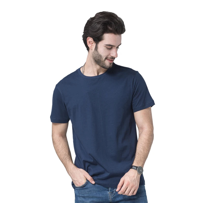 Cotton T-shirt Custom Logo Printing Work Clothes