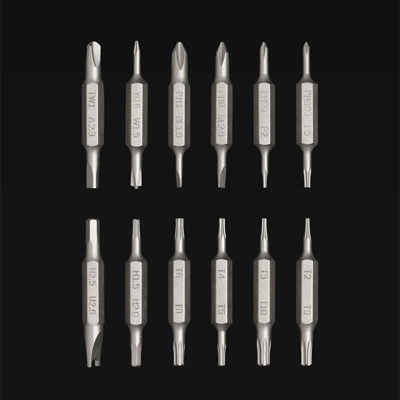 HOTO 24 IN 1 Precision Screwdriver, Mini Screwdriver Set, Multi-functional Screw Driver, Magnetic Storage Box for 24PCS Bits