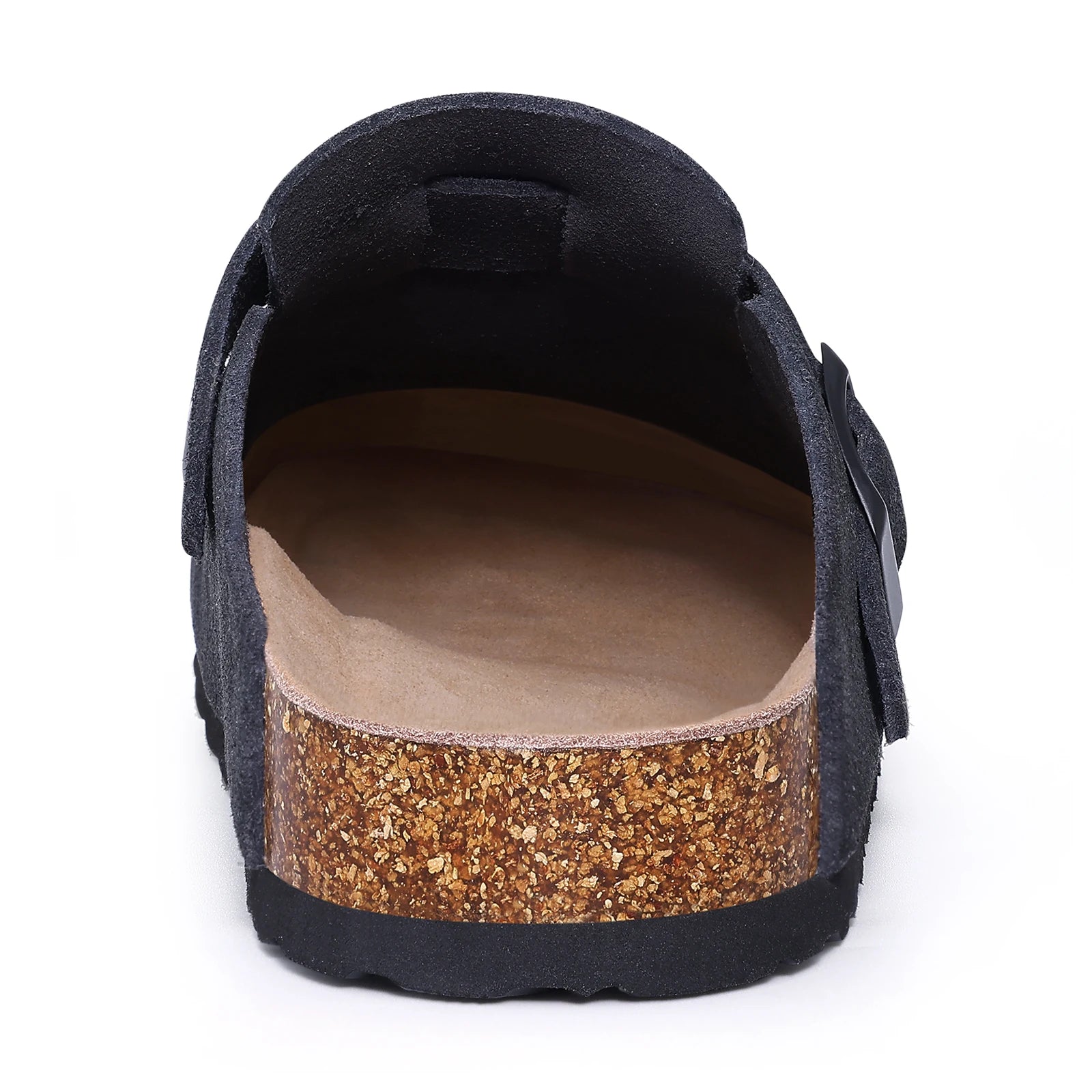 Kidmi Classic Cork Suede Slippers For Women Outdoor Cork Antiskid Men Mules New Women Cow Suede Clogs Shoes With Arch Support