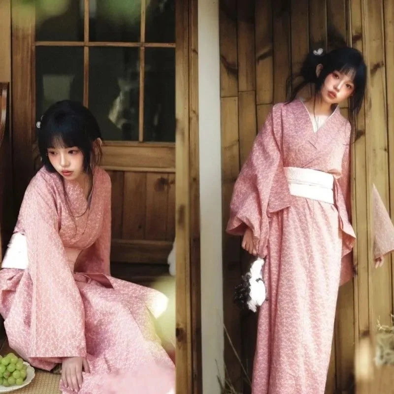 Kimono Women Japanese Traditional Yukata Haori Kimonos Cosplay Blouse Gown Female Summer Fashion Photography Clothes Party Dress