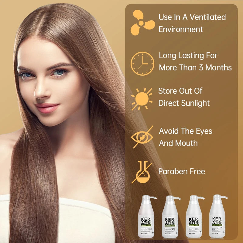 Brazilian Keratin Hair Treatment Straightening