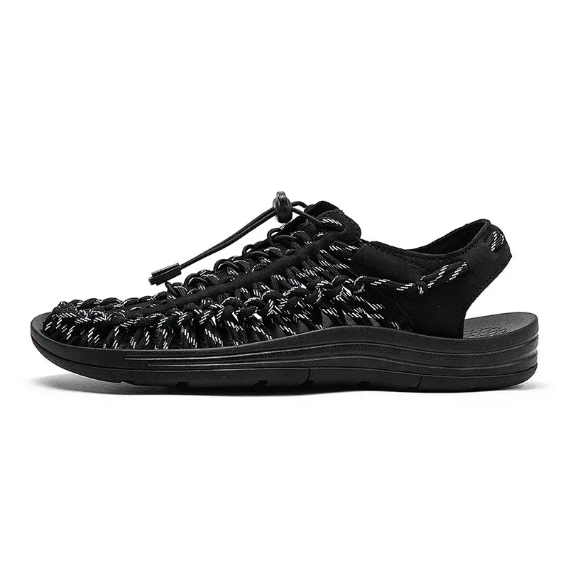 Men's charms Sandals Summer New Casual Shoes Fashion Trend Beach shoes Women's flat sandals on offer summer 2024 male slippers