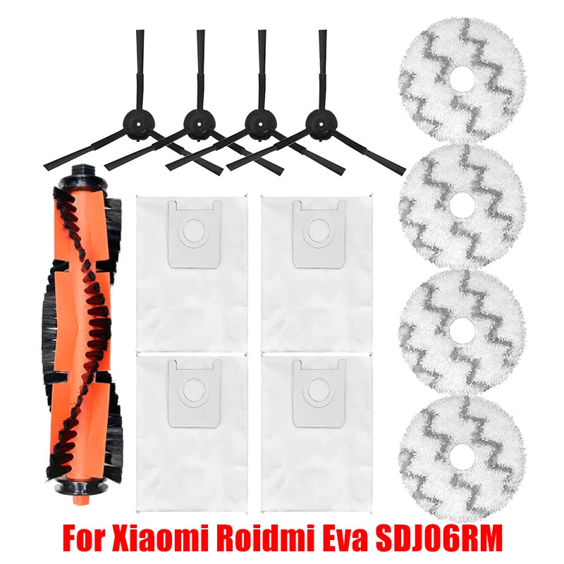 For XiaoMi RoidMi EVA Self-Cleaning Emptying Robot Vacuum SDJ06RM Spare Parts Hepa Filter Side Main Brush Mop Cloths Accessories