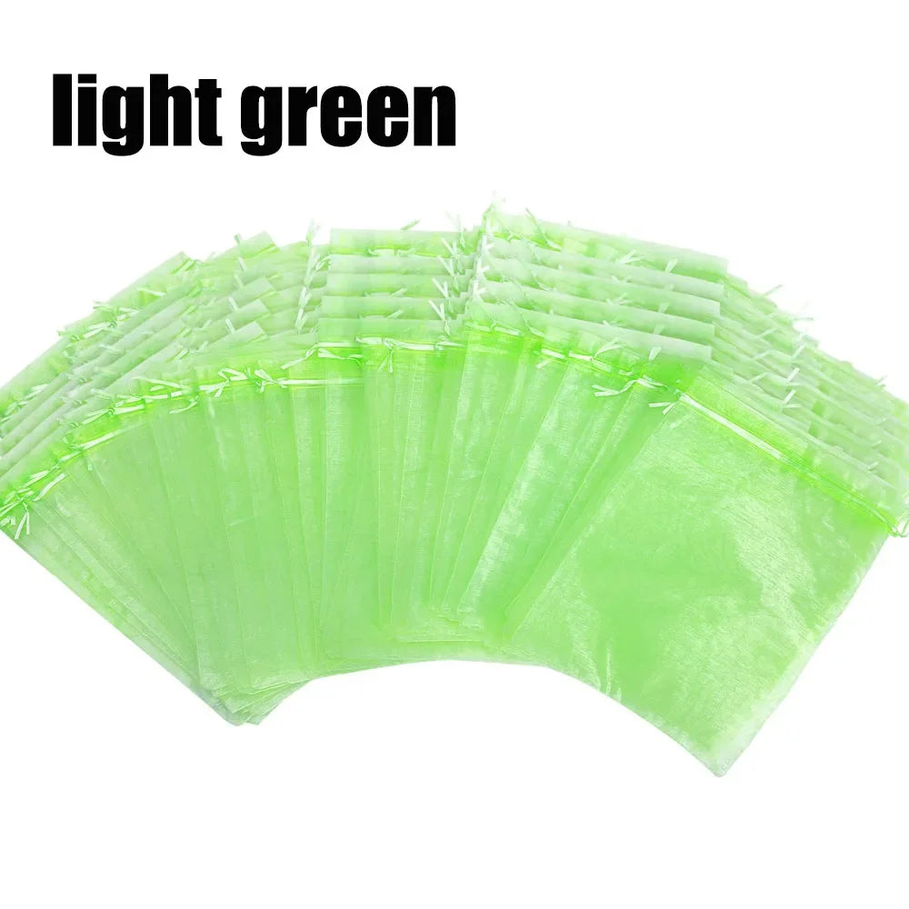 50/100PCS Grapes Protection Bags Garden Mesh Bags Agricultural Orchard Pest Control Anti-Bird Netting Fruit Vegetable Bags