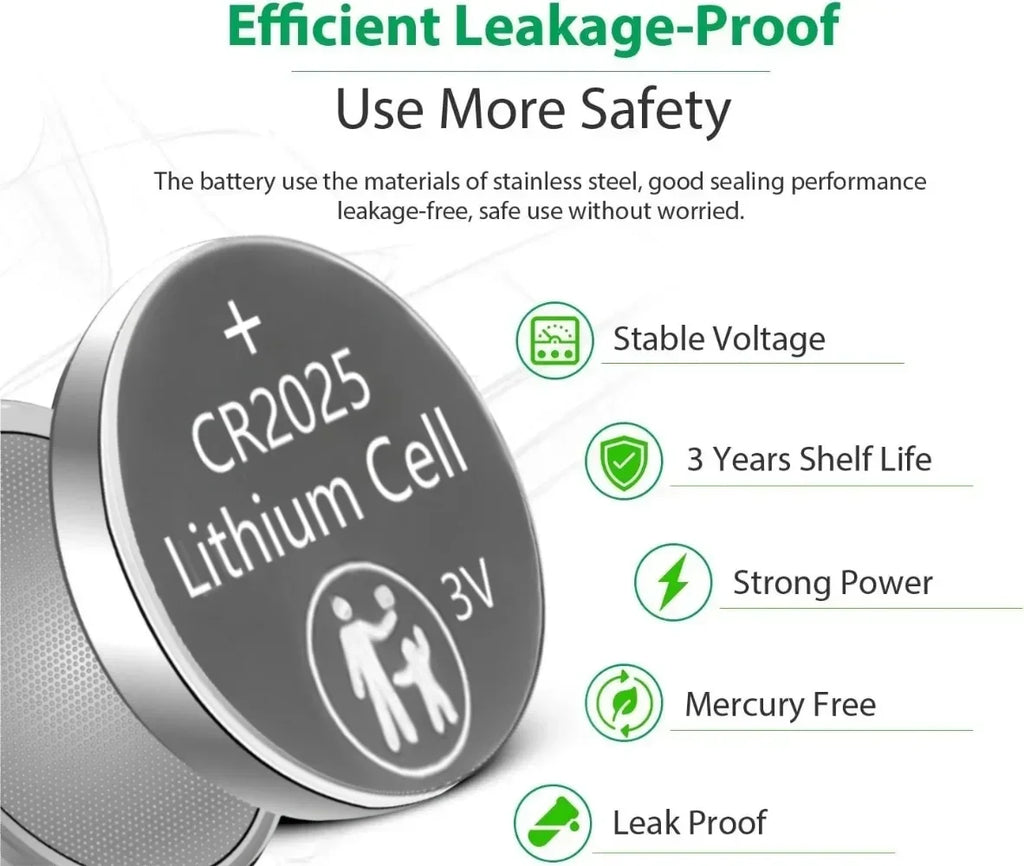 2-50PCS 3V CR2025 CR 2025 Lithium Button Battery DL2025 BR2025 5003LC LM2025 Coin Cell Watch Batteries For Toys Clock Computer
