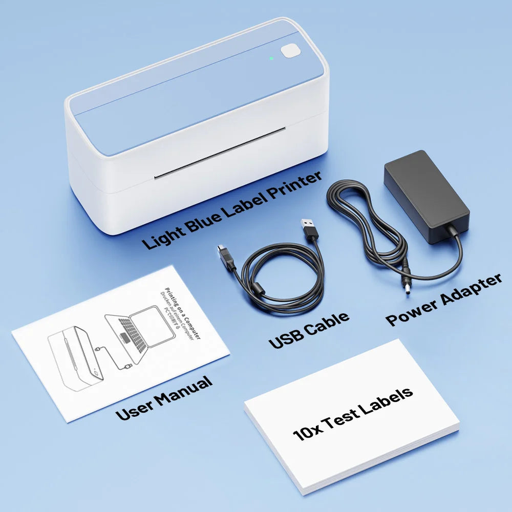 Phomemo 241 Portable Printer Thermal Label Printer Wireless Bluetooth Shipping Label Printer Compatible with Mobile PC Wide Used