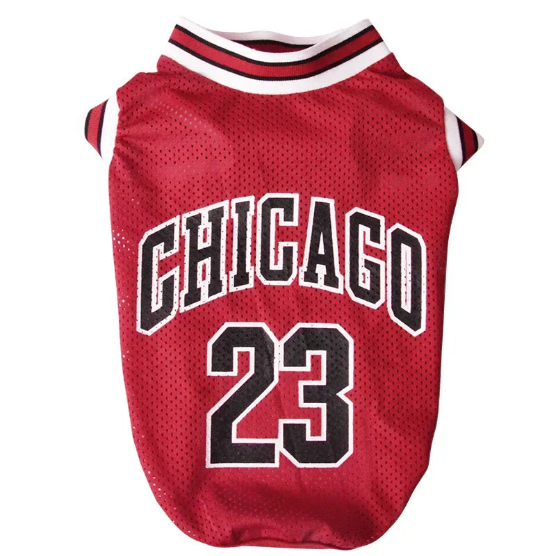 Mesh Breathable Dog Basketball Jersey