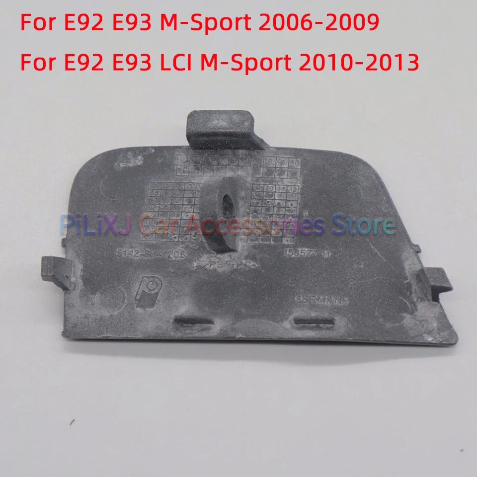 For BMW 3 E92 E93 LCI 2006-2013 M SPORT Car Rear Bumper Tow Hook Eye Cover Cap 51127893147 51127161497 51127256109