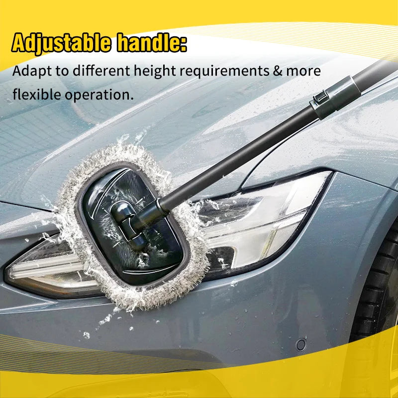 Car Wash Mop Telescoping Long Handle Brush