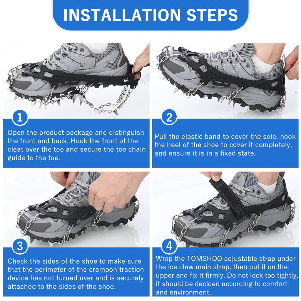 Ice Gripper Spike 32 Teeth Anti Slip Crampons