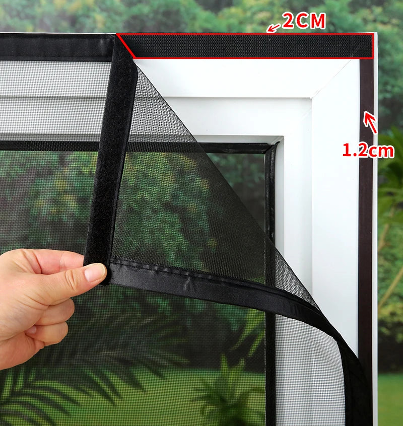 2024 New type of magnetic mosquito net, magic self-adhesive mosquito screen window,thmagnetic screen door,summer invisible mesh