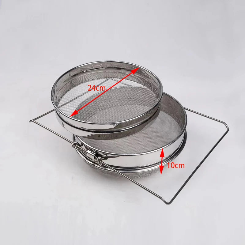 Stainless Steel Beekeeping Double Layer Honey Filter Settling Tank Colanders Strainers For Kitchen Tools
