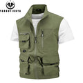 Men Sleeveless Fishing Vest Multi Pocket 2024