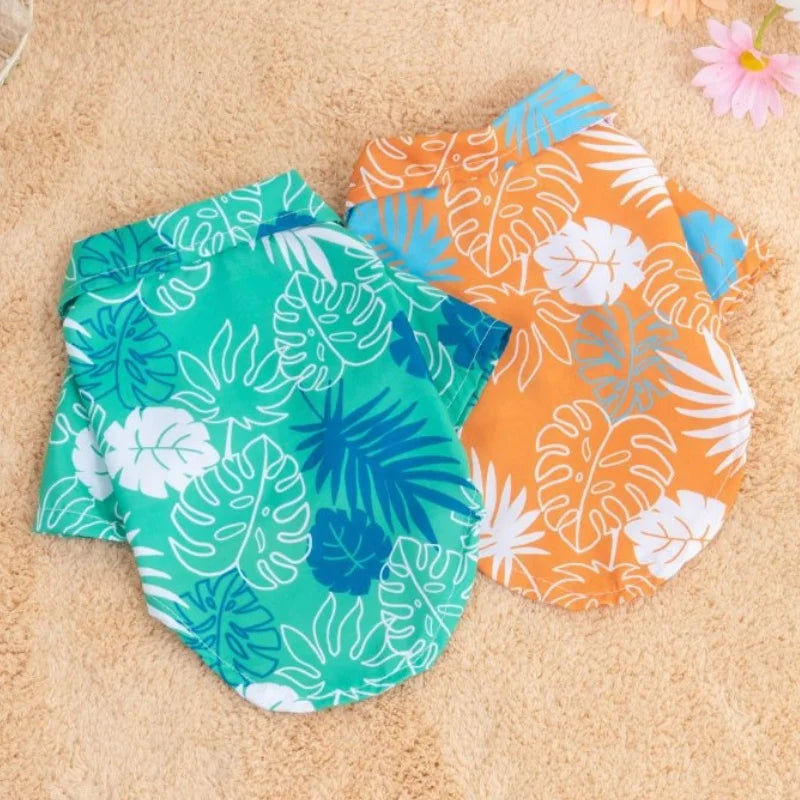 Hawaiian Style Pet Beach Dog Shirt Coconut Print