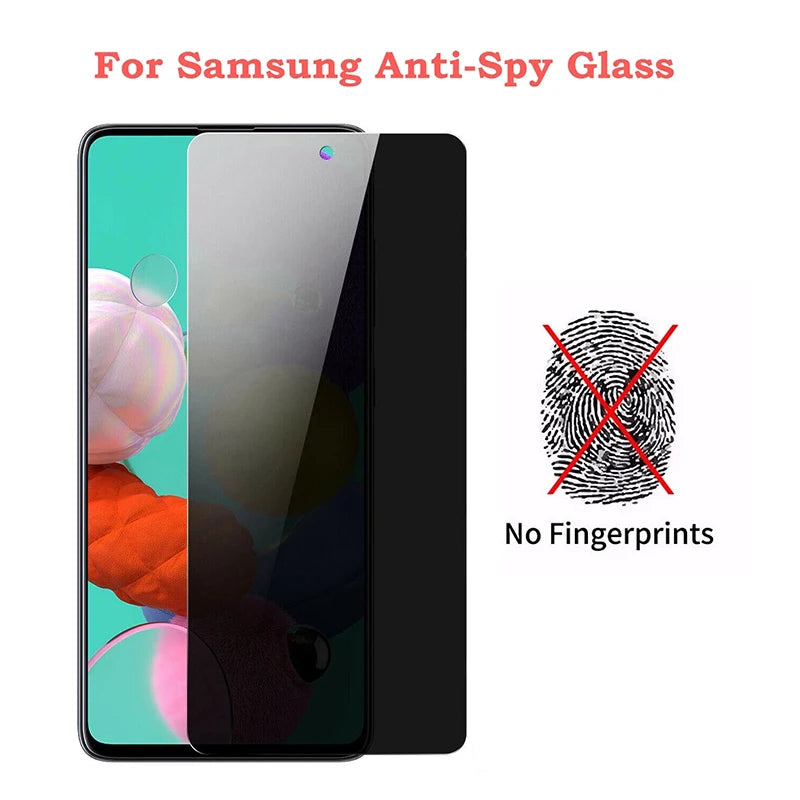 Privacy Screen Protector for Samsung Galaxy A15 A35 A55 A05 Anti-Spy Protective Glass For Samsung A14 A35 A54 A12 A17 A16 A26