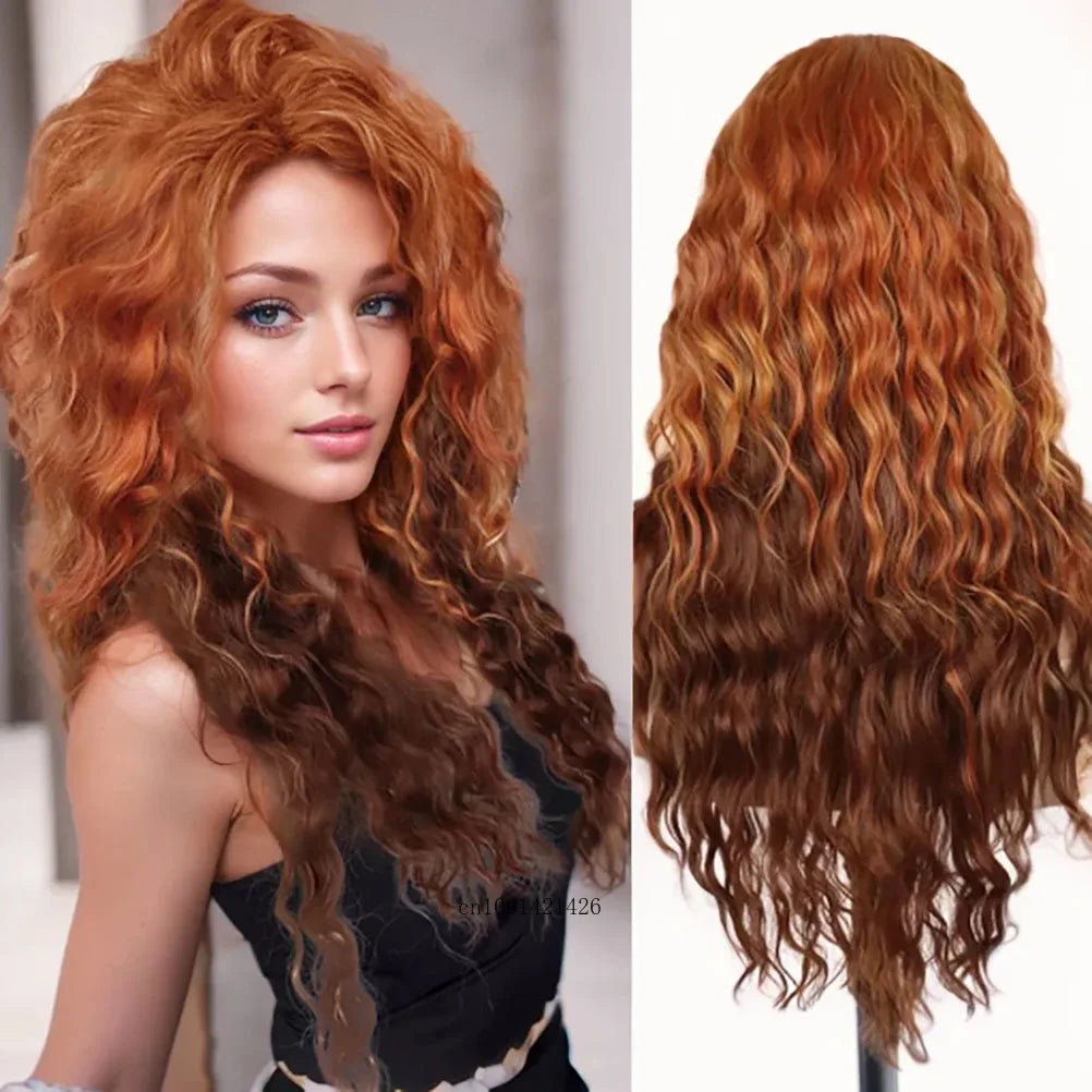 Ash Blonde Curly Wig 26" - Synthetic