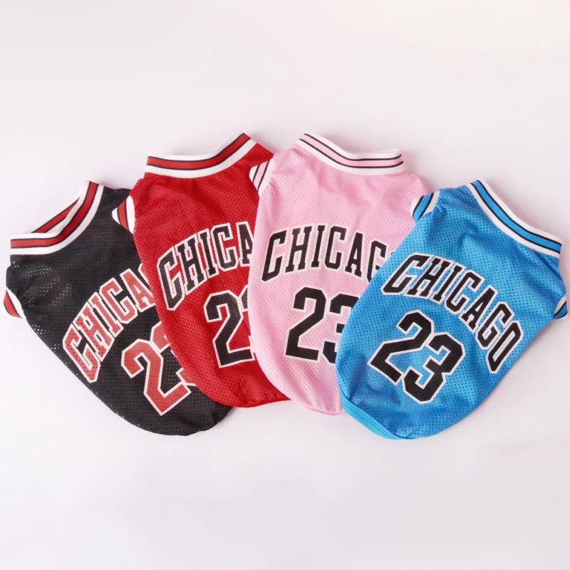 Dog Basketball Jersey Mesh Breathable XS-5XL