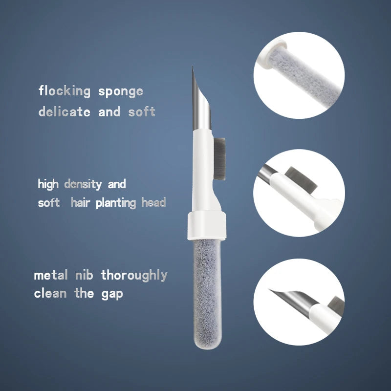 Bluetooth Earphones Cleaning Tool For Airpods Pro 3 2 1 Earbuds Case Cleaner Kit Cleaning Brush Pen for Xiaomi iPhone Earbuds
