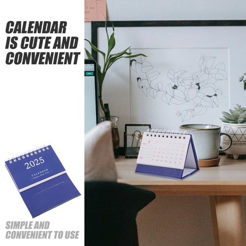 2025 Desktop Calendar Simple Notepad Daily Use Standing Calendar Household Calendar Decorative Monthly Calendar Home Supply