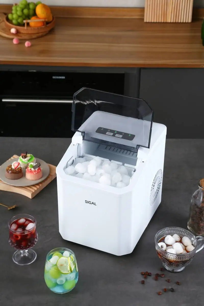 Countertop Ice Maker Machine Portable Ice Makers Countertop Make 12kg ice in 24 hrs Ice Cube Ready in 6-13 Mins