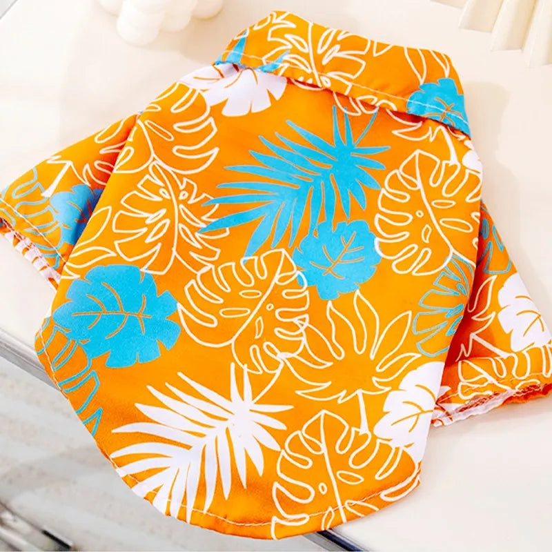 Hawaiian Style Pet Beach Dog Shirt Coconut Print