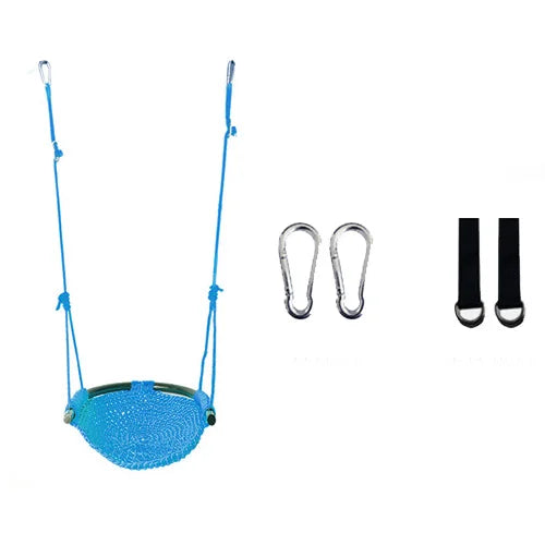 Portable Kid Garden Swing Chair Hanging Children Kindergarten Chair Outside Indoor Weave Small Basket Swing For Children swing