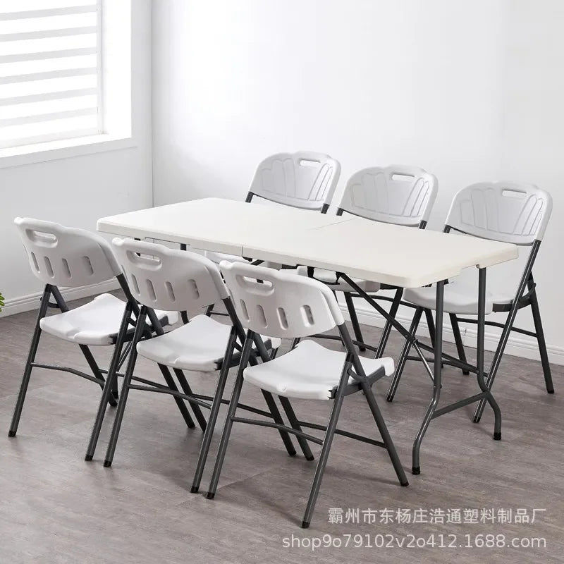 Outdoor Camping Folding Table Portable Office Stall Long Table Outdoor Folding Conference Foldable Camping
