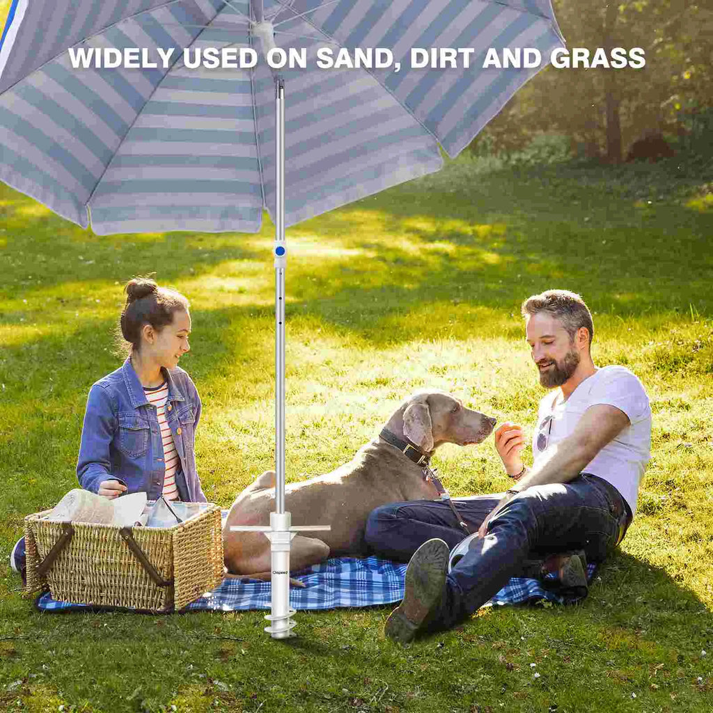 Plastic Beach Umbrella Sand Anchor Patio Stand Garden Parasol Base Outdoor Furniture Vacation Accessories Clispeed Anti Rust