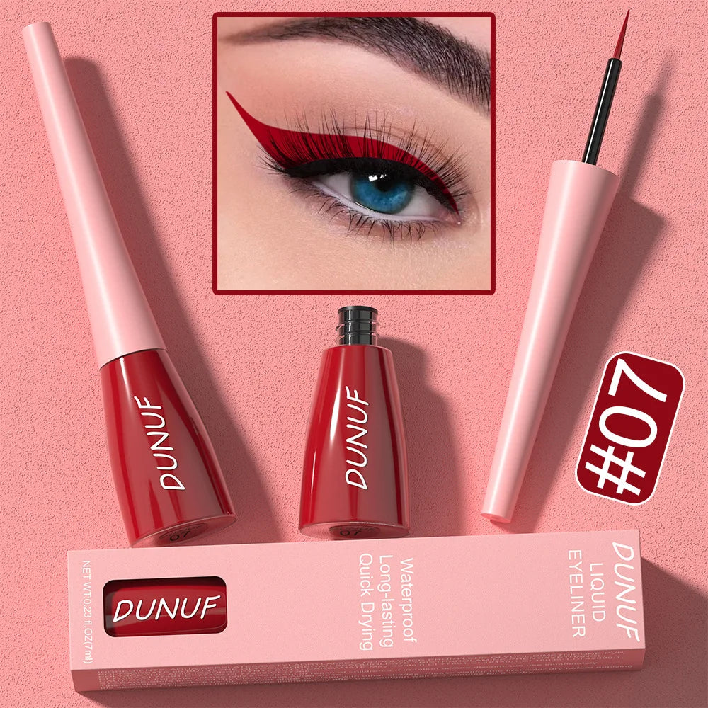 Colourful Liquid Eyeliner Waterproof Matte 7ML
