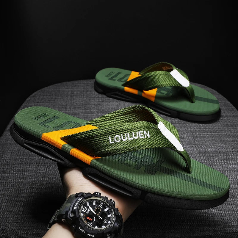 Men's Flip Flops Men Home Slippers Casual Beach Shoes Size 39-45