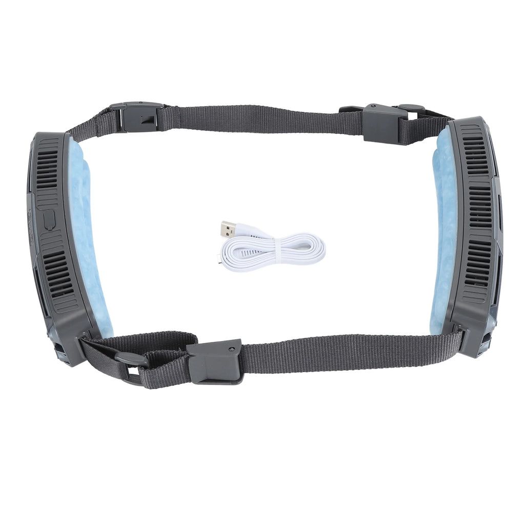 New ice belt fan Smart Portable Hanging Waist Fan Mini Usb Cooling Ice Outdoor Sport Fan Portable Small Fan Summer Cooler