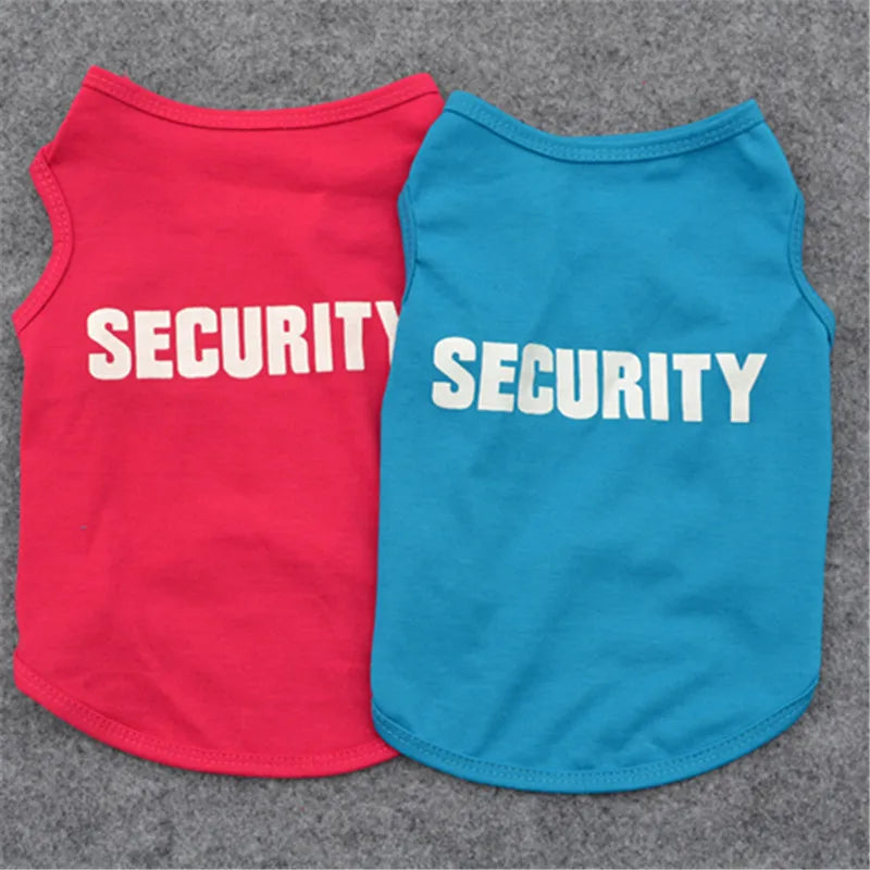 Security Dog Vest Small Dogs T-shirt