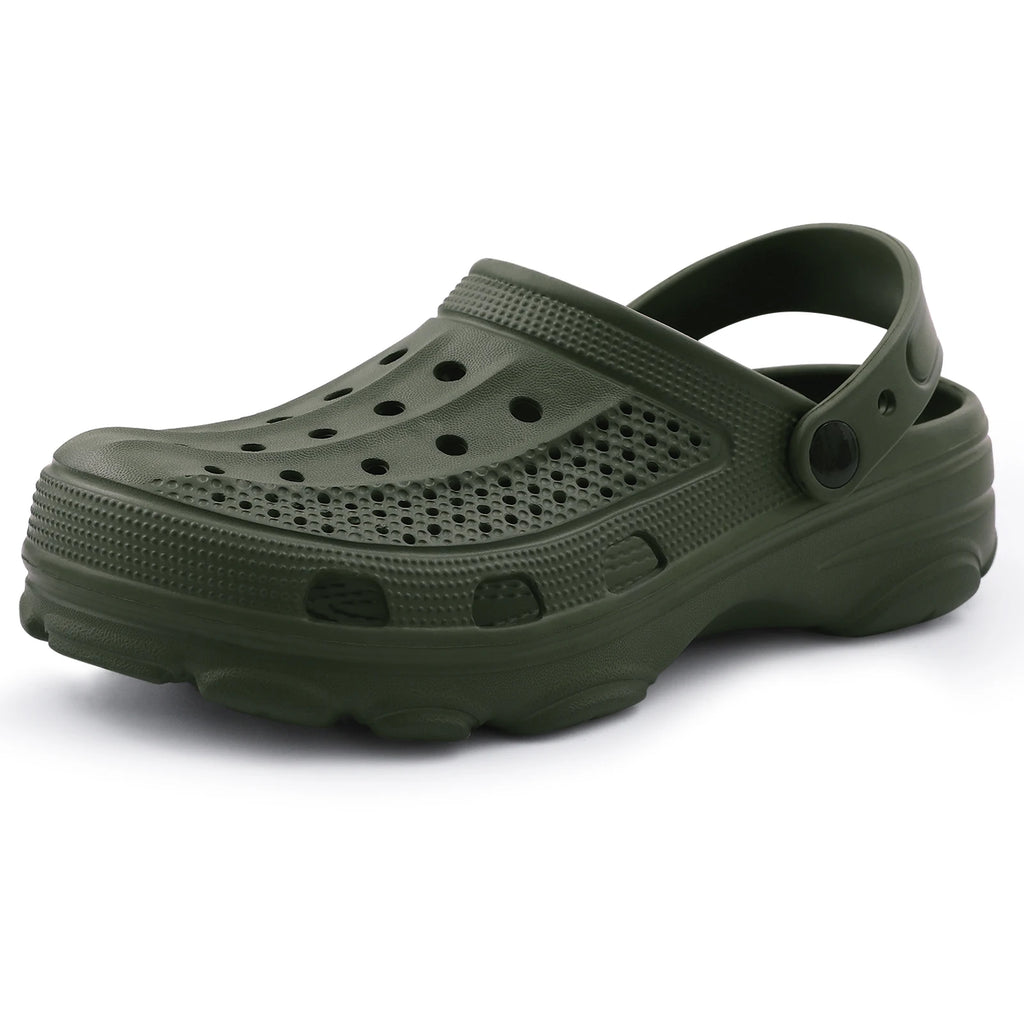 Pallene Fashion Clogs Slippers Women Hole Garden Shoes Water Shoes For Men Beach Sandals Soft Eva Bathroom Slides House Slides