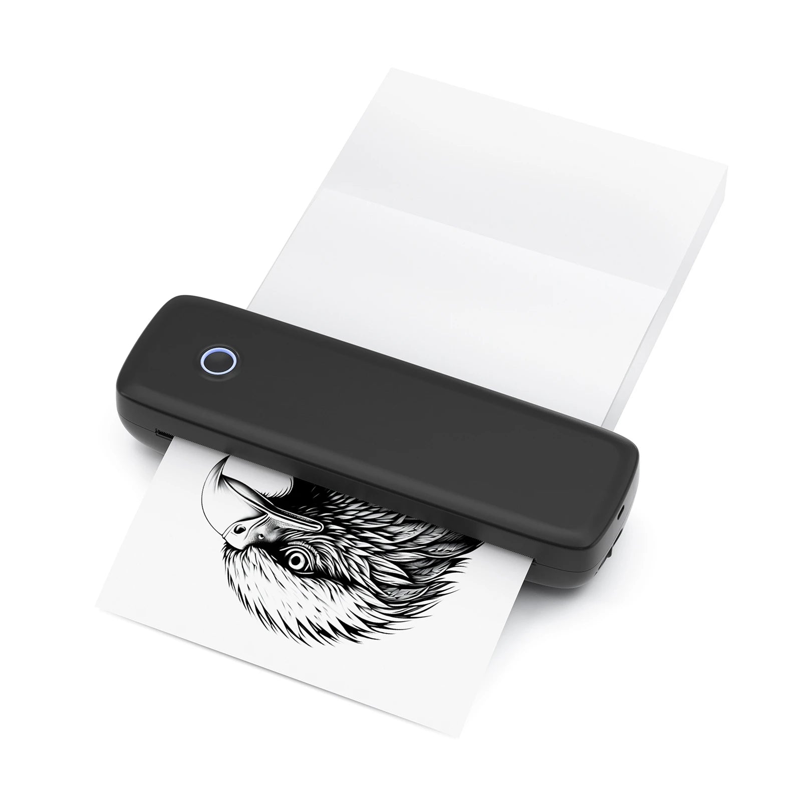 A4 Thermal Transfer Printer USB Wireless&amp Portable Printers with Mobile Computer 2in/3in/4in/8in/8.5in for Office School