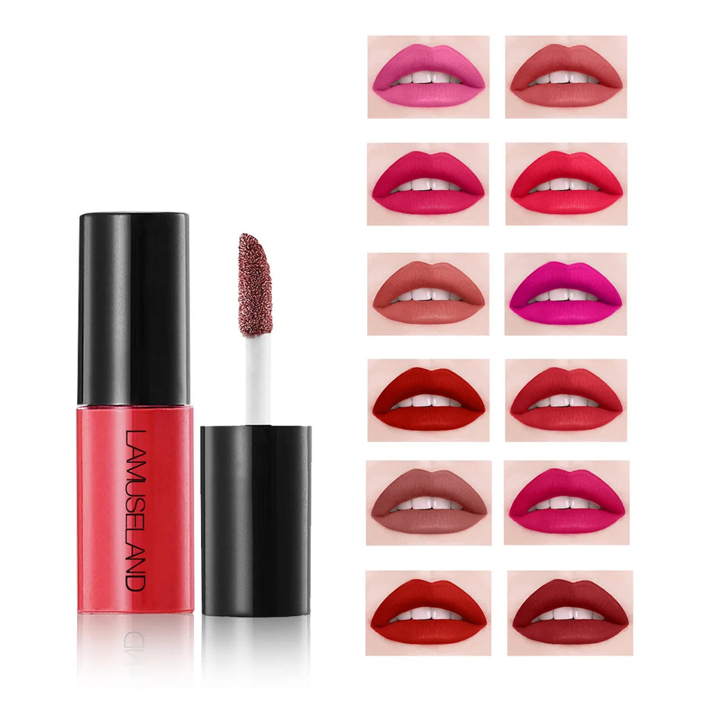 Mini Liquid Lip Gloss 12 Colors Matte 24H