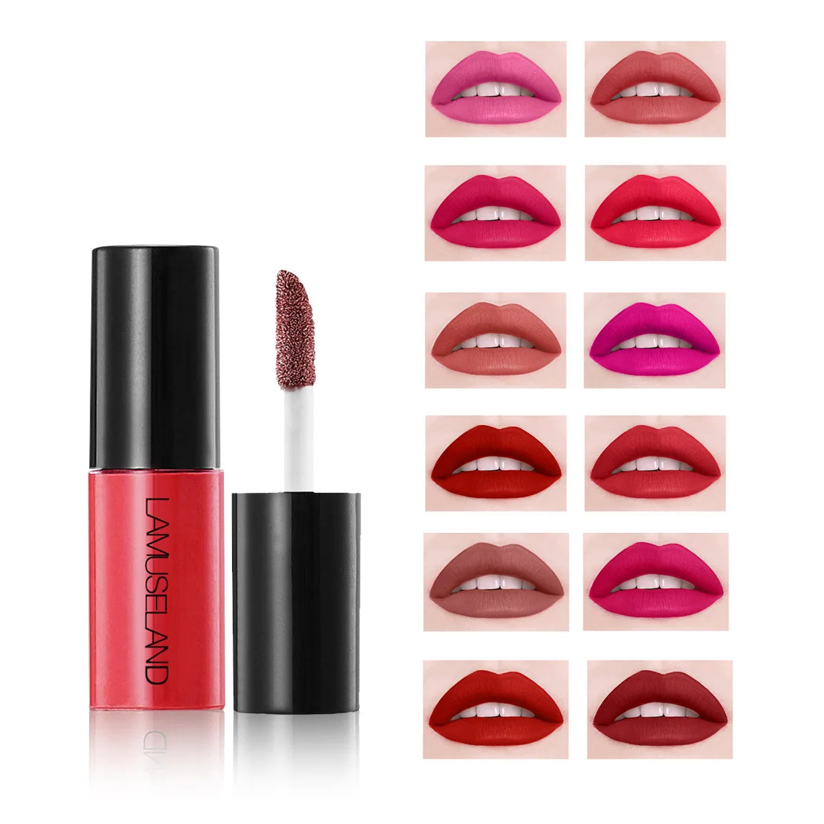 Mini Liquid Lip Gloss 12 Colors Matte 24H
