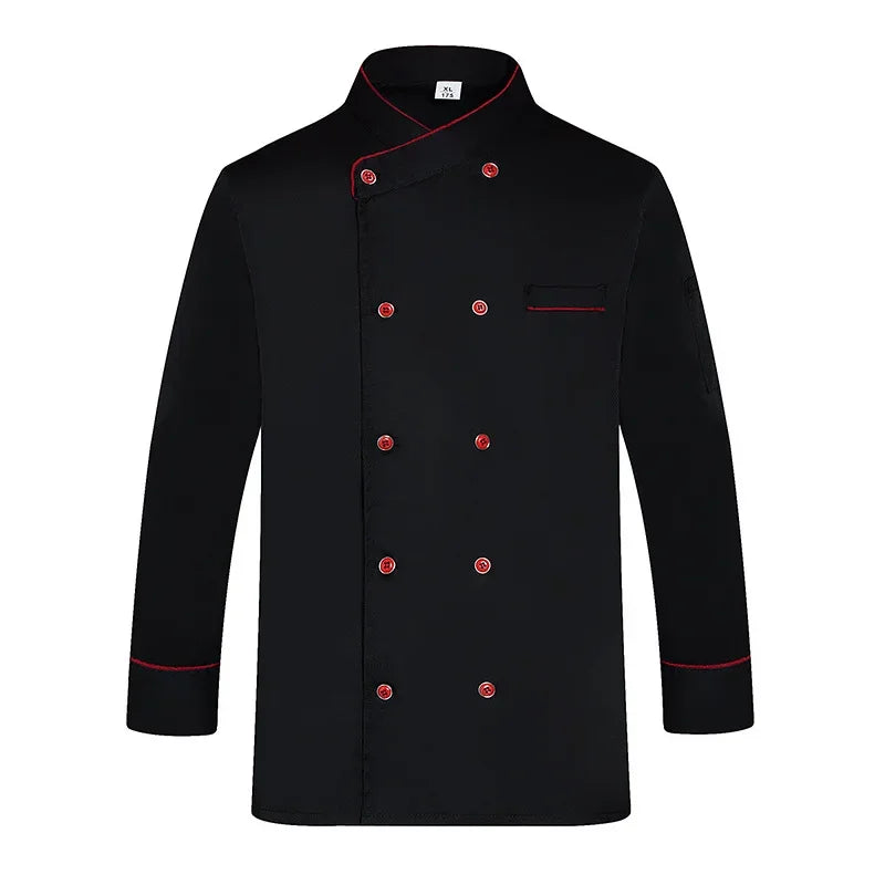 Classic Cook Shirt Chef Coat Jacket Short Sleeve Restaurant Cook Clothes Baker Uniform