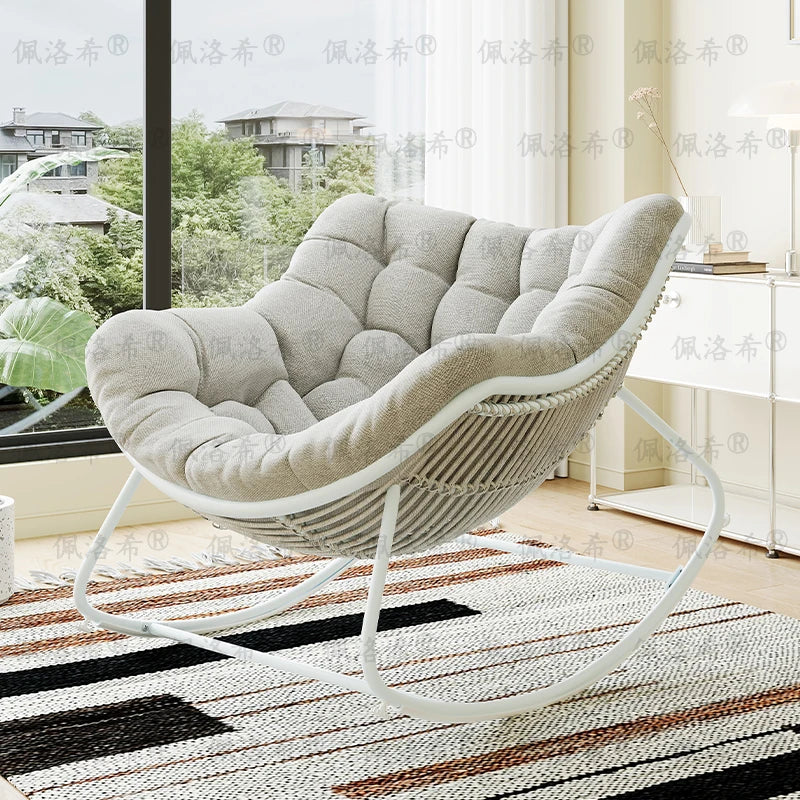 Balcony Indoor Living Room Chairs Nordic Footrest Recliner Bedroom Living Room Chairs Grey Lounge Silla Nordica Furniture Set