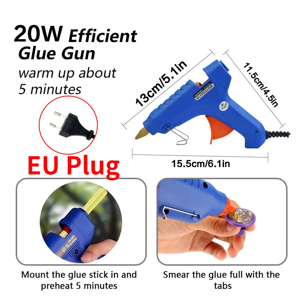 Auto Paintless Dent Repair Kit Glue Gun