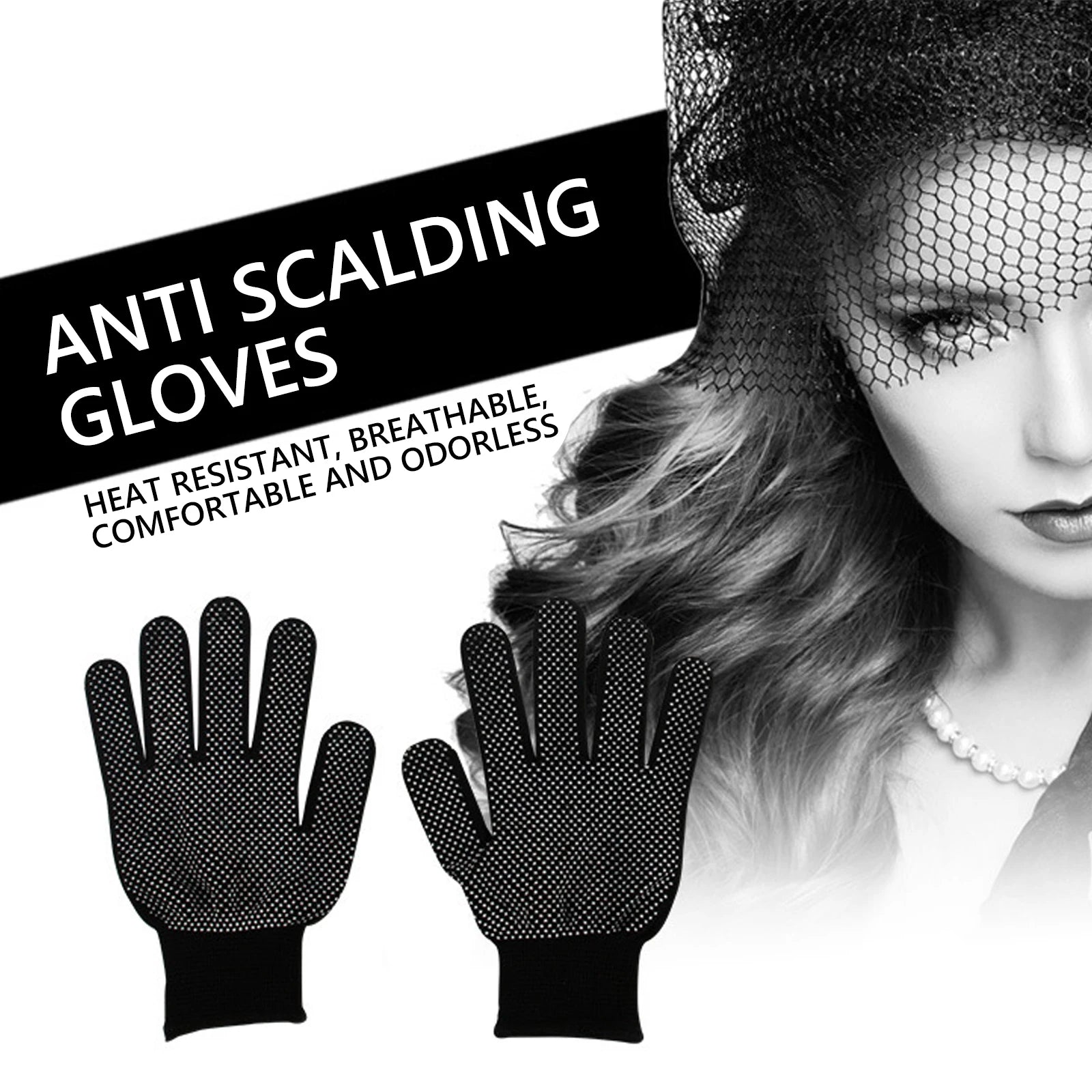 Hair Straightener Heat Resistant Gloves