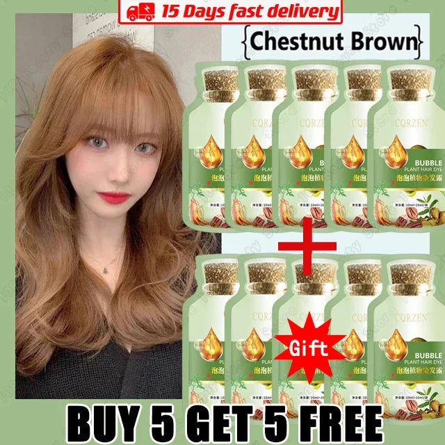 Natural Herbal Hair Dye Shampoo 5 Minutes