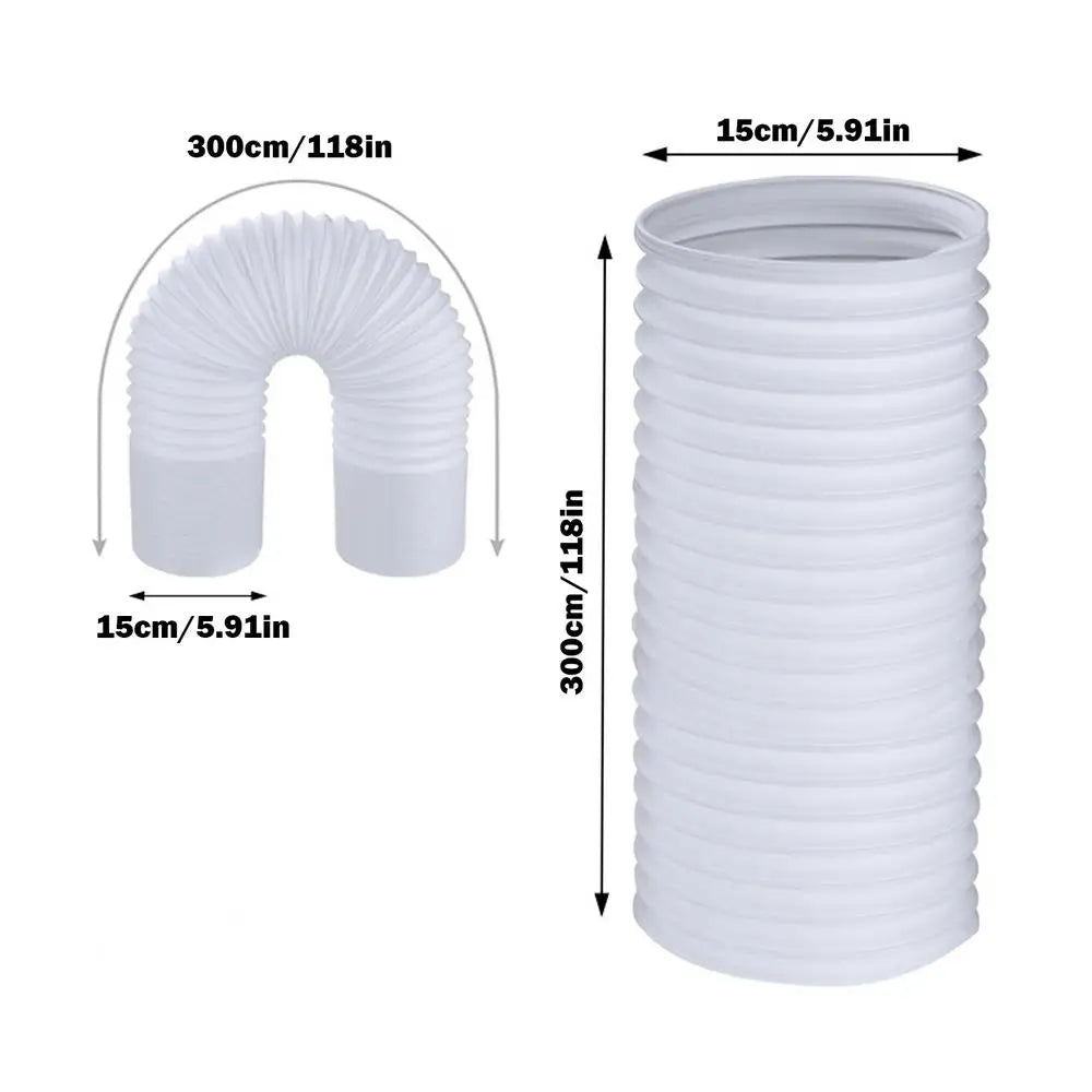 Air Conditioner Hose 5.1/5.9 Inch Diameter Exhaust Hose For Portable Air Conditioner Exhaust Hose For Portable AC Vent