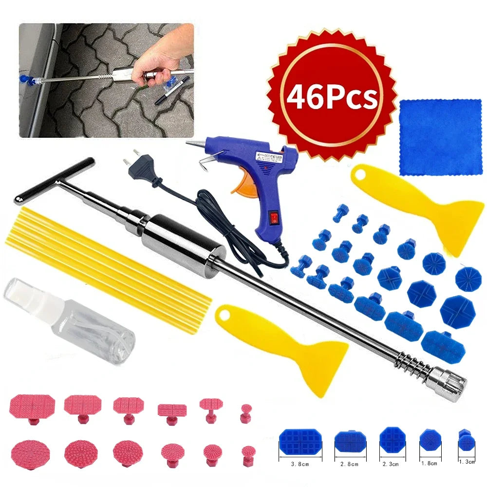 Auto Paintless Dent Repair Kit Glue Gun