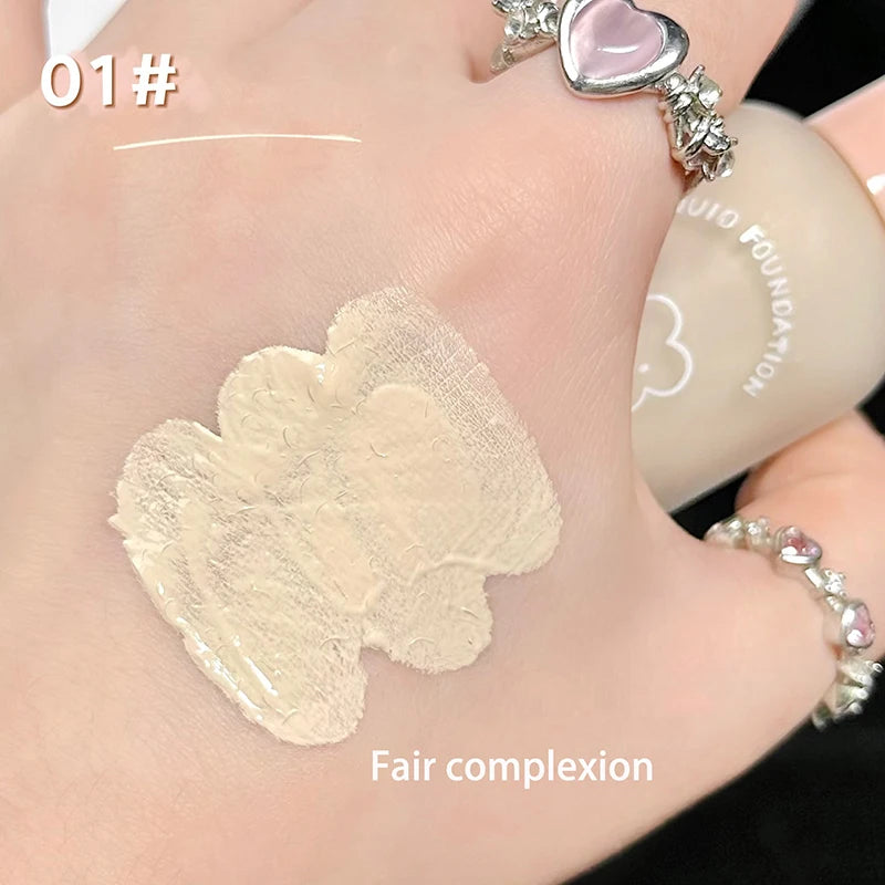 Creamy Skin Liquid Foundation Full Coverage Makeup Base Oil Control Waterproof Concealer BB Cream Foundation Korean Cosmetic Odo